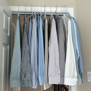 14 Johnston and Murphy Size Large Men’s dress shirts- Excellent condition!